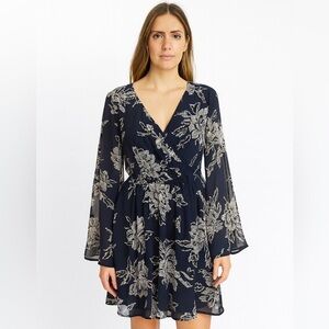 Abercrombie & Fitch Blue Boho Floral Dress